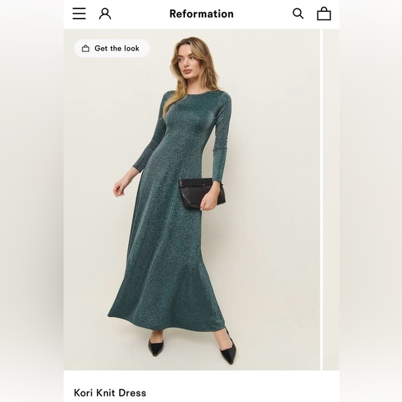 Reformation Dresses & Skirts - Reformation Kori Knit Dress - Mermaid Sparkle - size 12